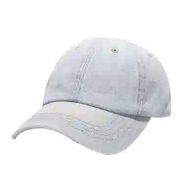 浪莎 水洗牛仔做旧百搭纯色显脸小 聚酯纤维 鸭舌帽 男女同款情侣款