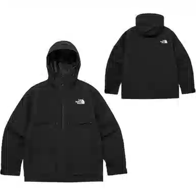 The North Face Logo Zip Hoodie Black