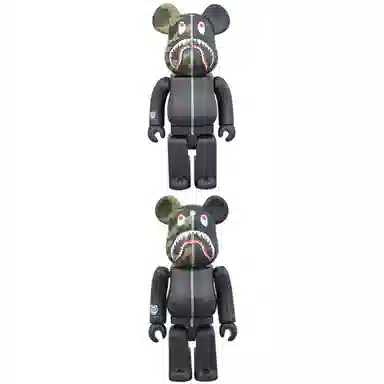 BE@RBRICK x BAPE Shark Black