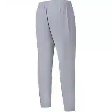 鸿星尔克 综训系列 休闲简约纯色直筒松紧针织运动裤 男款 冰川灰