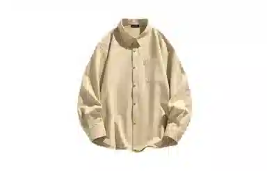 日系文艺简约多巴胺口袋款外套休闲简约宽松通勤打底长袖衬衫 男女同款