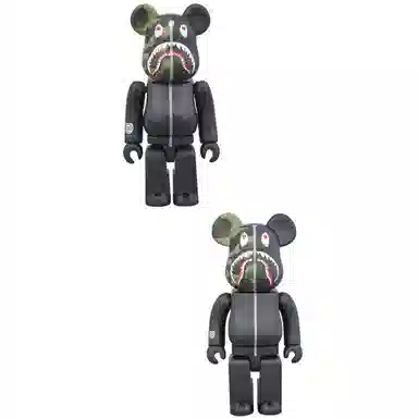 BE@RBRICK x BAPE Shark Black