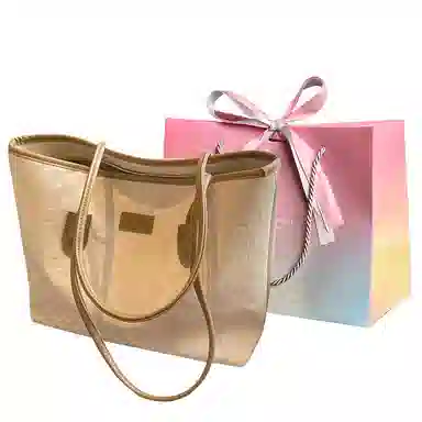 Ainito Woven Tote Bag Black/Khaki