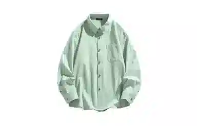 日系文艺简约多巴胺口袋款外套休闲简约宽松通勤打底长袖衬衫 男女同款