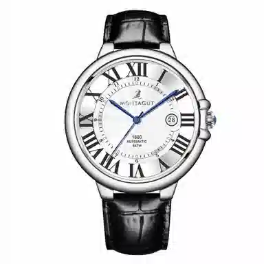 梦特娇 法国巴黎轻奢品牌 男款腕表经典商务简约 手表 金表 学生 爸爸父亲 职场人员 礼袋礼盒装 石英机芯 精钢表带 男女同款 金色表盘