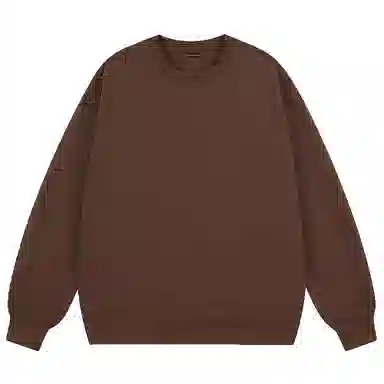 大卫贝肯 简约基础款美式复古纯色日常通勤百搭圆领休闲宽松落肩袖套头卫衣 男女同款