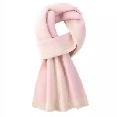 【赠长辈】 浪莎 纯羊毛男女士情侣围巾冬季加厚保暖高档百搭格子羊绒围脖 礼盒装 绒线围巾 男女同款情侣款