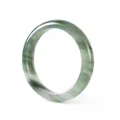 【圣诞新年专属】 宝致 青山黛翠玉贵妃镯平安美人镯汉服旗袍古色古香 新中式国潮古风清冷优雅高级感温婉气质好运 天山翠 手镯 女款