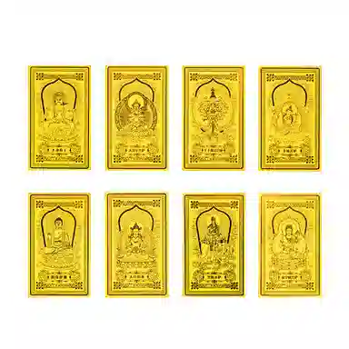 【守护神】 金六福吉祥 新中式本命年转运水逆退散#好运 镀金 首饰配件 男女同款情侣款
