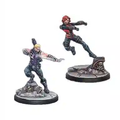 ASMODEE Marvel Crisis Protocol Hawkeye and Black Widow
