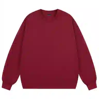 大卫贝肯 简约基础款美式复古纯色日常通勤百搭圆领休闲宽松落肩袖套头卫衣 男女同款