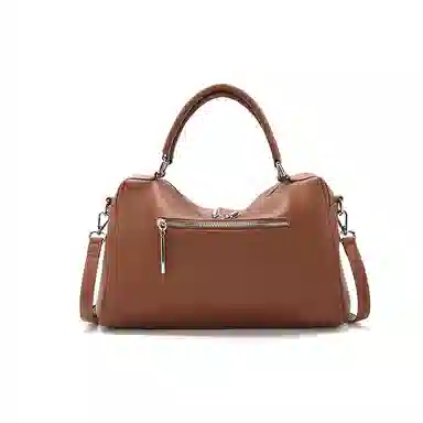 老人头 休闲百搭通勤 牛皮拼合成革 手提包 女款 多色