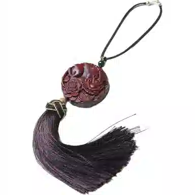 書卓 招财貔恘出入平安 高油性 精雕图案整体精致 寓意吉祥 深雕工艺#好运 生意上岸必备 檀木 车挂 包挂 男女同款情侣款