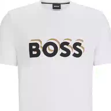 HUGO BOSS Cotton-Jersey T-Shirt With Logo In Signature Colors T
