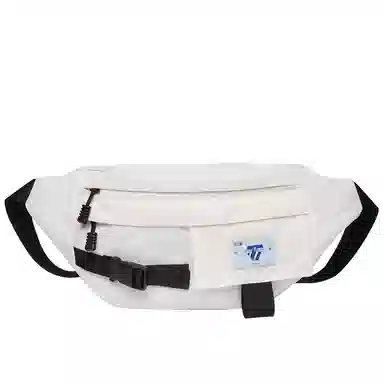 维多利亚旅行者 轻便通勤百搭防泼水 涤纶 腰包 男女同款情侣款 米白色