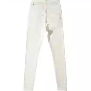 思蓓儿 高腰纯色修身铅笔牛仔裤 女款 米白色