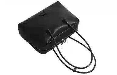 妙迪 高级感大容量复古公文波士顿包秋冬时尚通勤简约百搭保龄球包 牛皮 腋下包单肩手提包 大号 女款 琥珀棕/典雅黑