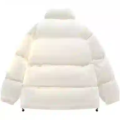 帕丁顿熊 基础简约反光小熊印花纯色宽松休闲面包服防风外套防寒保暖加厚鹅绒羽绒服 男女同款