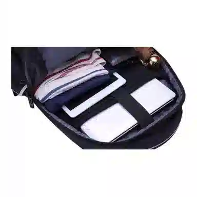 维多利亚旅行者 休闲通勤时尚运动职场简约便捷笔记本电脑 尼龙 双肩包 男女同款情侣款 黑色