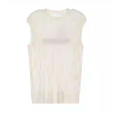 Helmut Lang FW24 White Sleeveless Vest