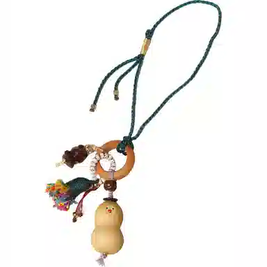 書卓 表情包 砖石熊 跑环 手工编织#好运 国潮新中式 葫芦 菩提类挂件 男女同款情侣款