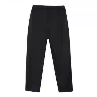 法文箱子 纯色松紧中腰直筒休闲裤 女款