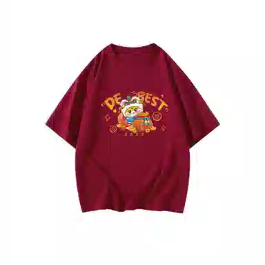 顶瓜瓜 舒适宽松休闲简约短袖打底衣 男女同款