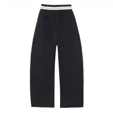 法文箱子 简约高腰宽松休闲裤 女款