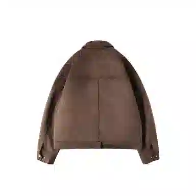 我是大卫 美拉德仿麂皮绒加棉加厚宽松百搭夹克外套 男女同款