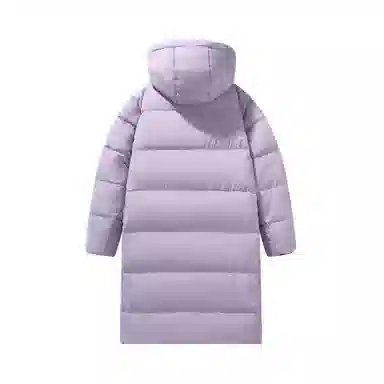 鸭鸭 青少年基础款加厚连帽保暖舒适柔软御寒学生党好物连帽宽松休闲时尚百搭中长外套羽绒服 男女同款