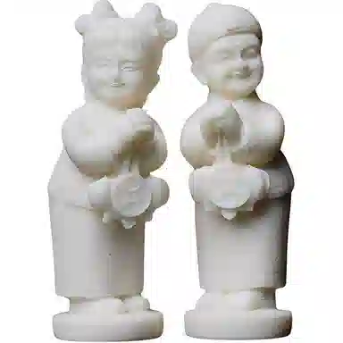 書卓 童男童女  国潮新中式  招财转运 腰缠万贯#好运 精雕 象牙果 摆件 男女同款情侣款