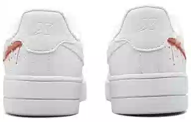 【定制球鞋】特步 空军一号 礼盒款 疯玩艺术 创意涂鸦 舒适百搭 防滑减震 低帮 板鞋 男女同款 白蓝