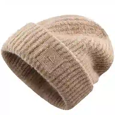 匹克 保暖宽松保暖堆堆护耳 聚酯纤维 绒线帽 男女同款情侣款