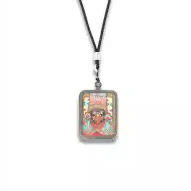 天台山 【天台山官方已祝福加持】天台山藏式国朝唐卡新中式黄财神扎基拉姆好运 合金 吊坠 男女同款情侣款