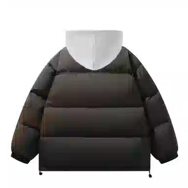 快鱼 美式高街涂鸦创意流体字母通勤宽松百搭羽绒服 男女同款