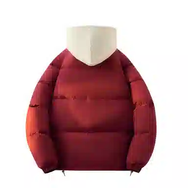 快鱼 美式高街涂鸦创意流体字母通勤宽松百搭羽绒服 男女同款