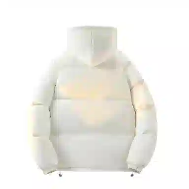 快鱼 美式高街涂鸦创意流体字母通勤宽松百搭羽绒服 男女同款