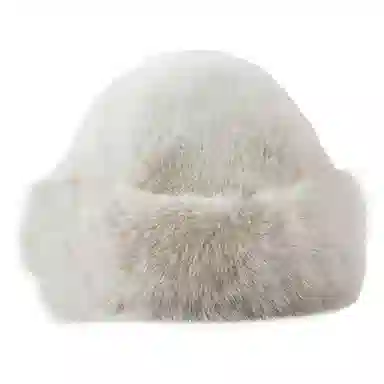 浪莎 外贸日系毛茸茸加绒保暖防寒大头围加厚显脸小 聚酯纤维 盆帽 女款