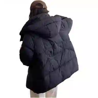 鸭鸭 时尚连帽韩版纯色羽绒服 女款