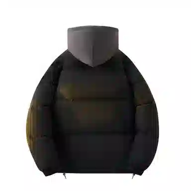 快鱼 美式高街涂鸦创意流体字母通勤宽松百搭羽绒服 男女同款