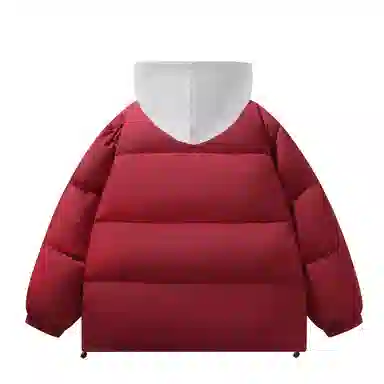 快鱼 美式高街涂鸦创意流体字母通勤宽松百搭羽绒服 男女同款