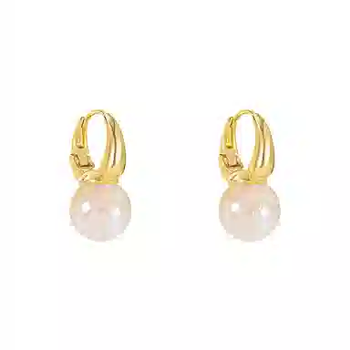 韵系 轻奢法式人鱼姬 铜镀金 耳环 女款