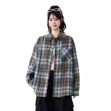 Doraemon Vintage Plaid Shirt