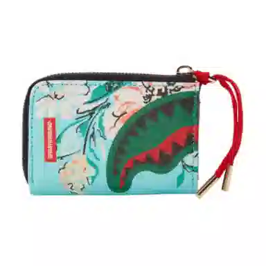 SPRAYGROUND Floral Shark Mouth Mini Wallet