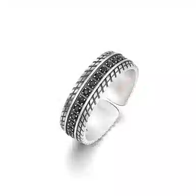 IDEAGEMER 925 Silver Wheel Ring