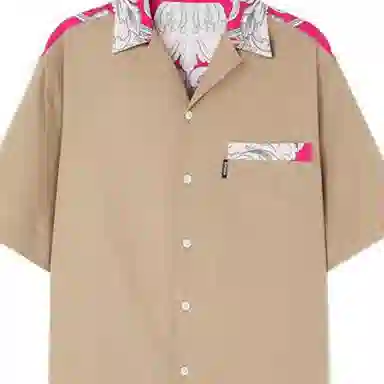 Versace SS22 Baroque Patchwork Shirt