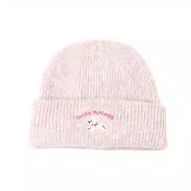 北极绒 秋冬韩系可爱小狗加厚保暖显脸小包头帽冷帽 再生涤纶 绒线帽 男女同款情侣款