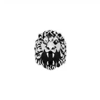 GUCCI Crystal Lion Head Ring