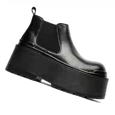 卡奇奥蒂 舒适简约 百搭日常 短筒 切尔西靴 男款 黑色