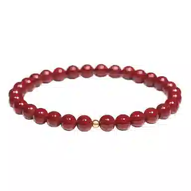 戴时光 时来运转本命年转运珠 再造辰砂朱砂 手串 女款